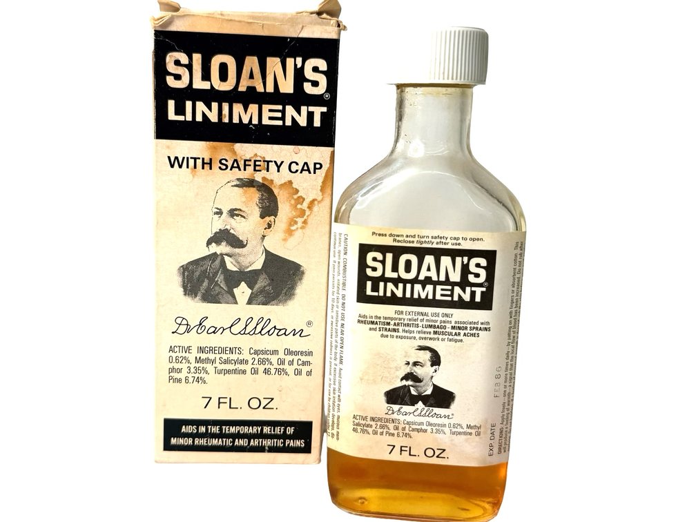 Sloan's Liniment Bottle with Box