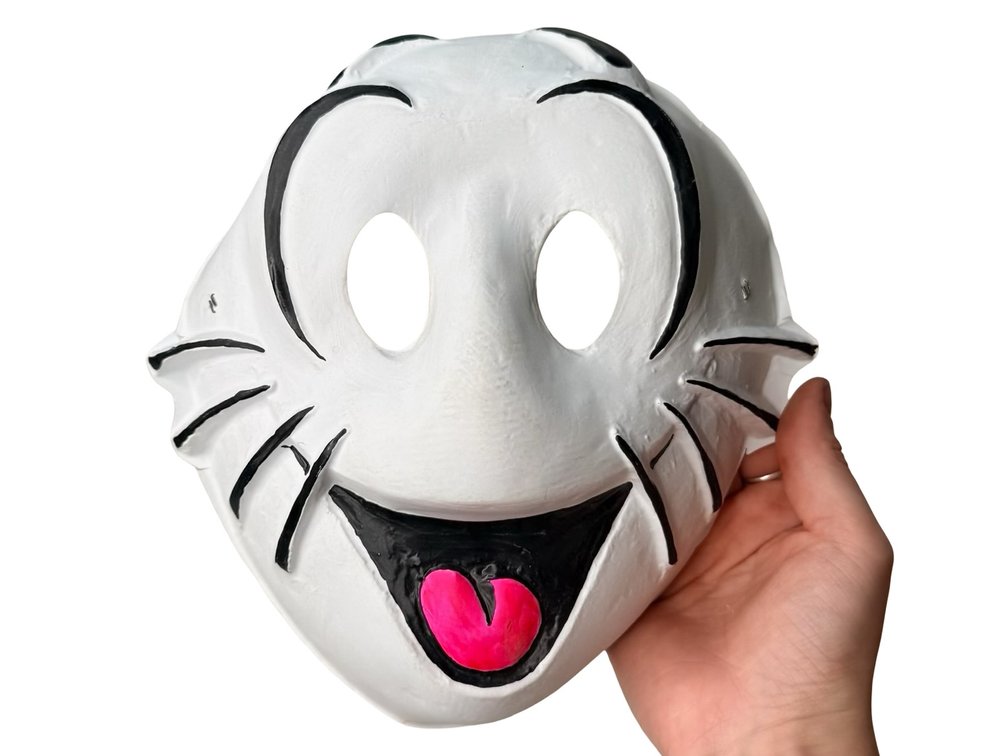 Schmoo Collegeville Costumes Hand-Painted Cartoon Mask Prototype
