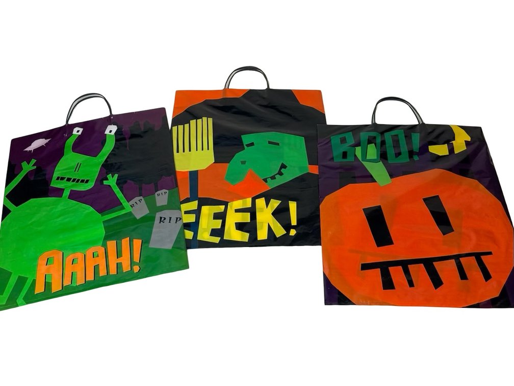 Halloween Plastic Trick-or-Treat Bags