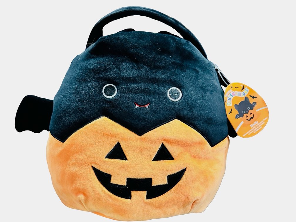Squishmallows Emily Bat Pumpkin Halloween Treat Pail