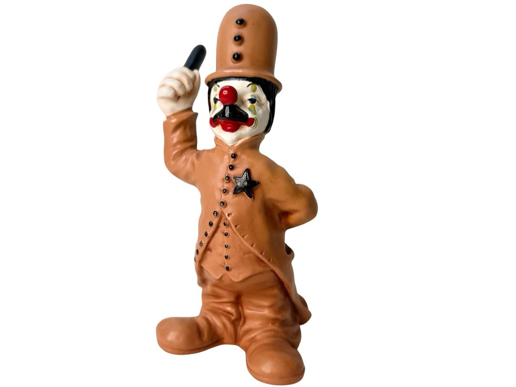 Painted Clown Police Officer Figurine