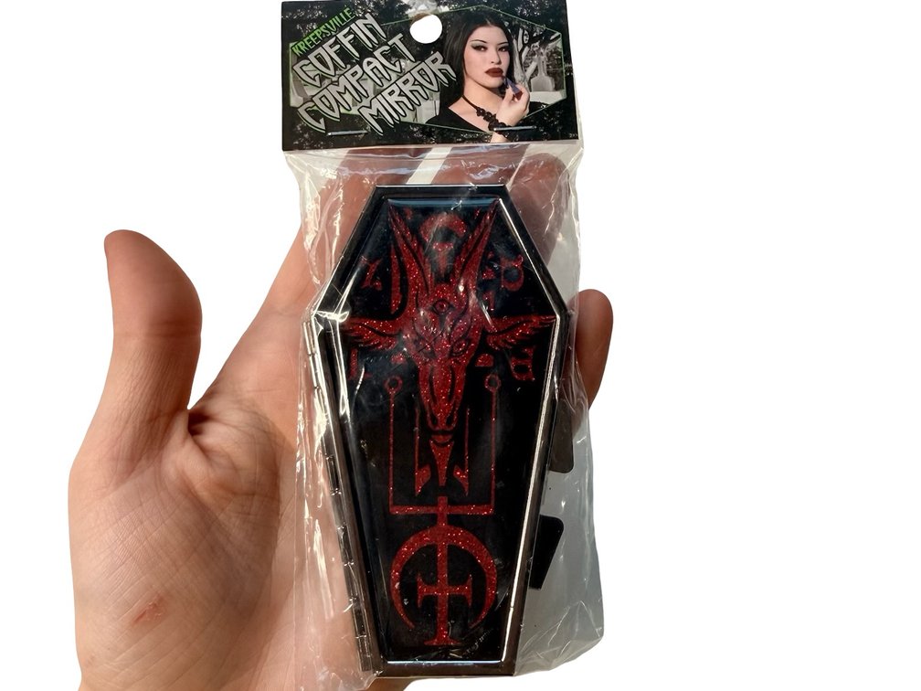 Baphomet Coffin Compact Mirror