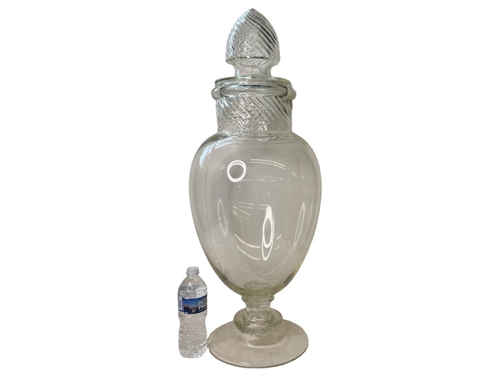 Glass Pedestal Apothecary Jar