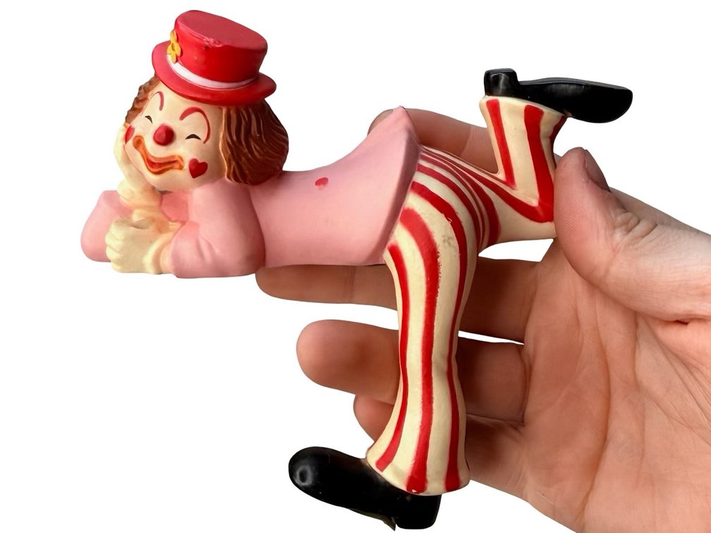 Enesco Painted Clown Shelf Sitter Figurine