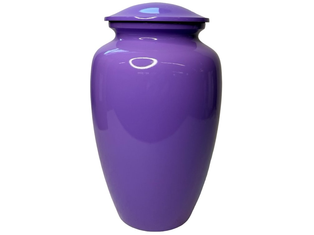 Purple Cremation Urn - NOS