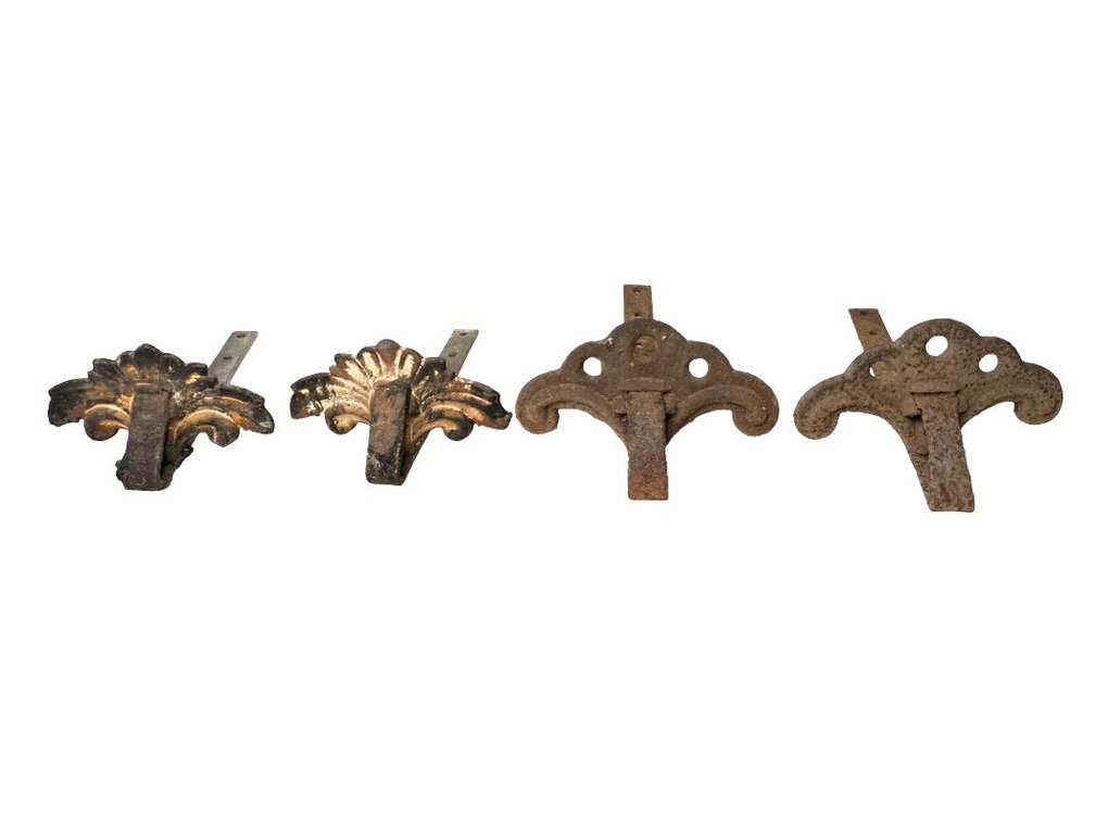 Cast Iron “Snow Birds” Decorative Architectural Strap Brackets