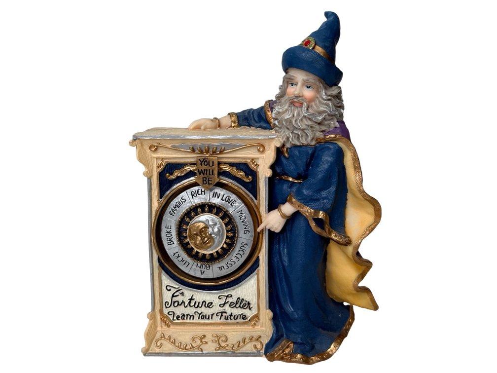 Wizard Fortune Teller Music Box Figurine