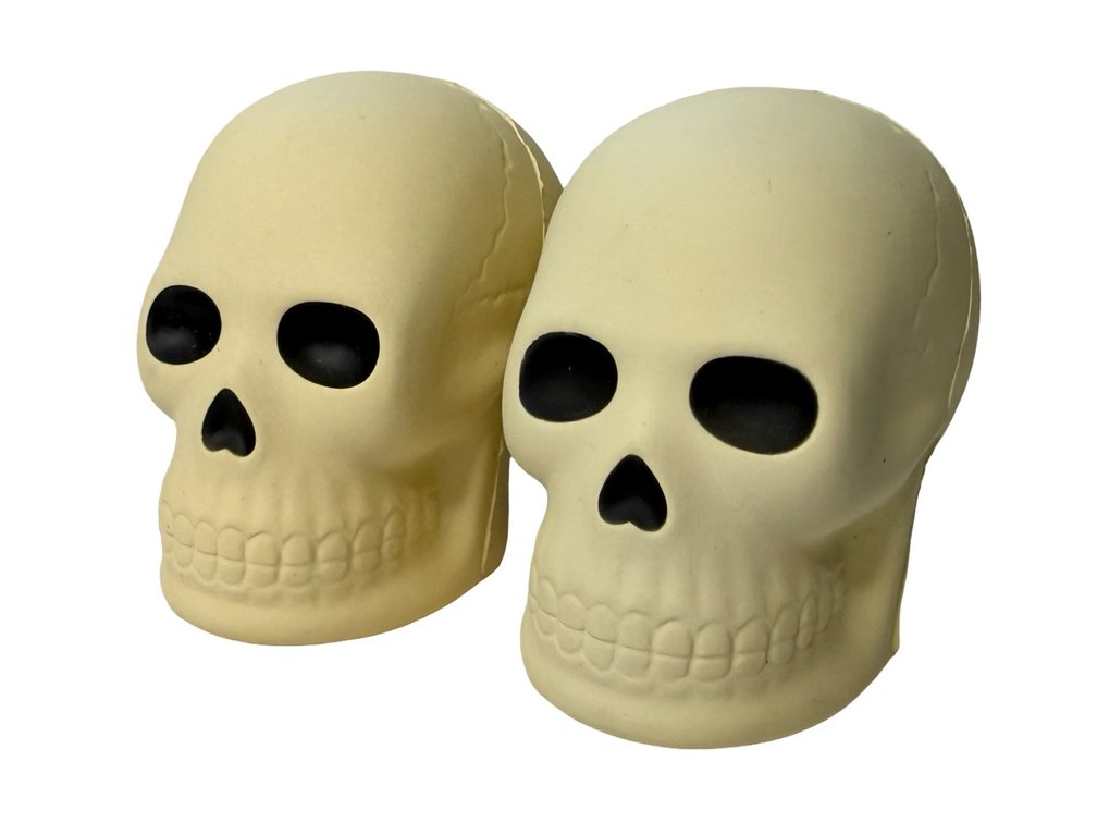 (2) Squishy Stress Skulls