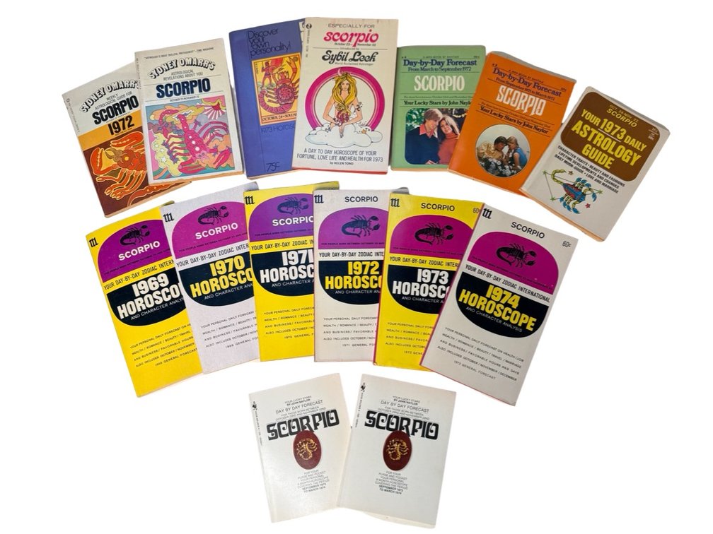(15) 1970's SCORPIO Astrology Guides