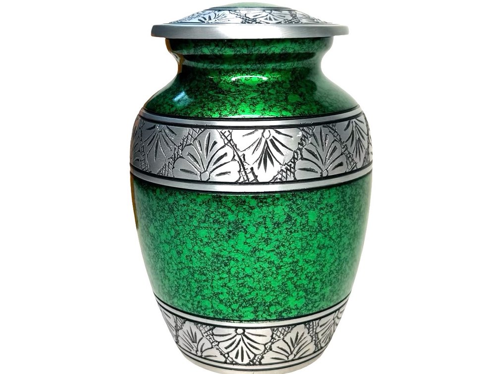 Green Lively Leaves Urn