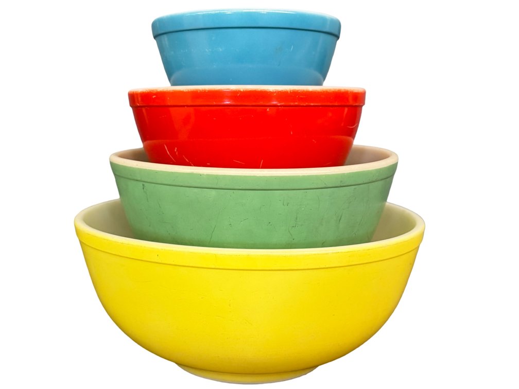 Pyrex Primary Color Nesting Mixing Bowls