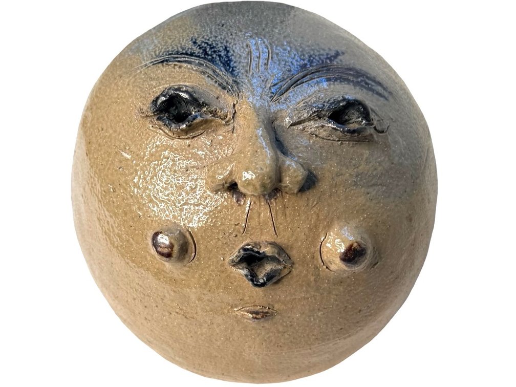 Moon Face Stoneware Pottery