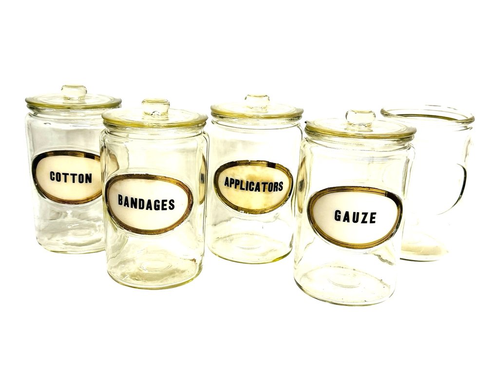 (5) Medical Sundry Jars