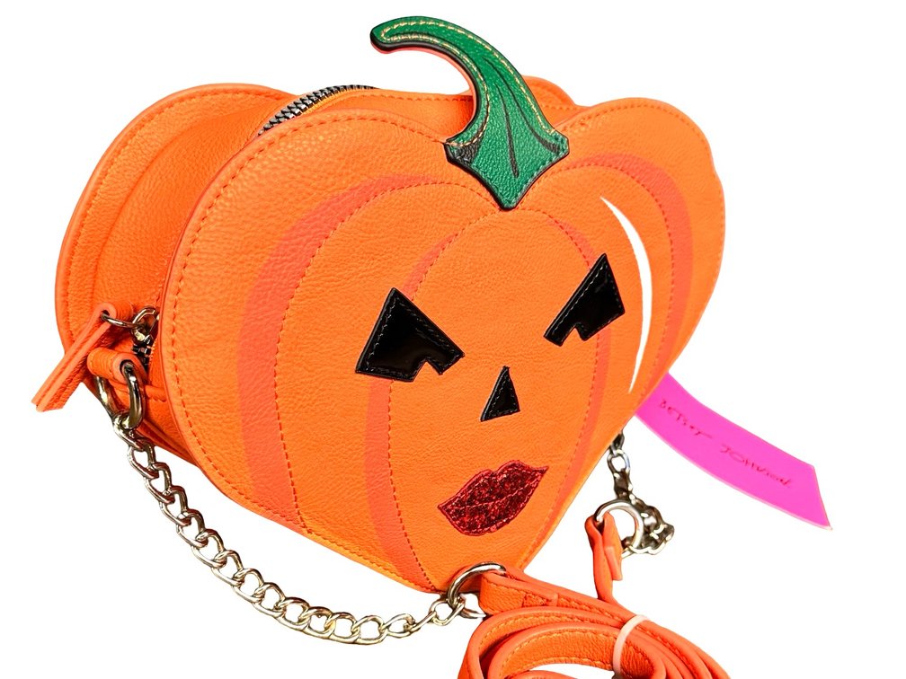 Betsey Johnson Pumpkin Heart Crossbody Bag