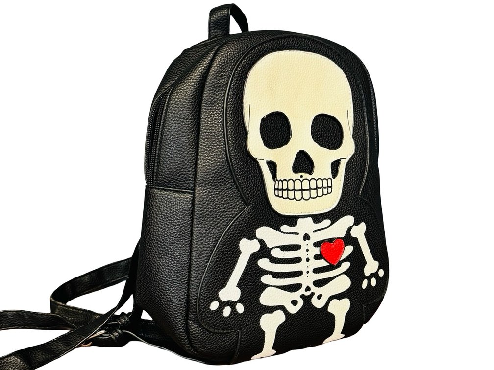 Sleepyville Critters Pebbled Skeleton Mini Backpack