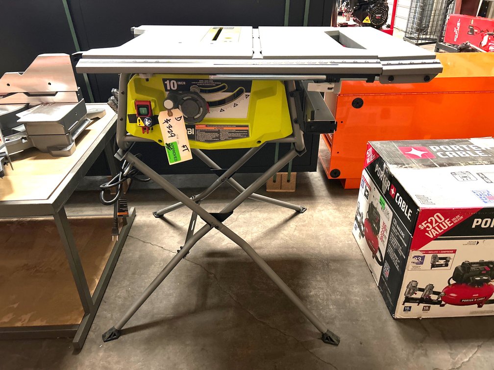 Ryobi 10in Table Saw with Stand, inv #c46215