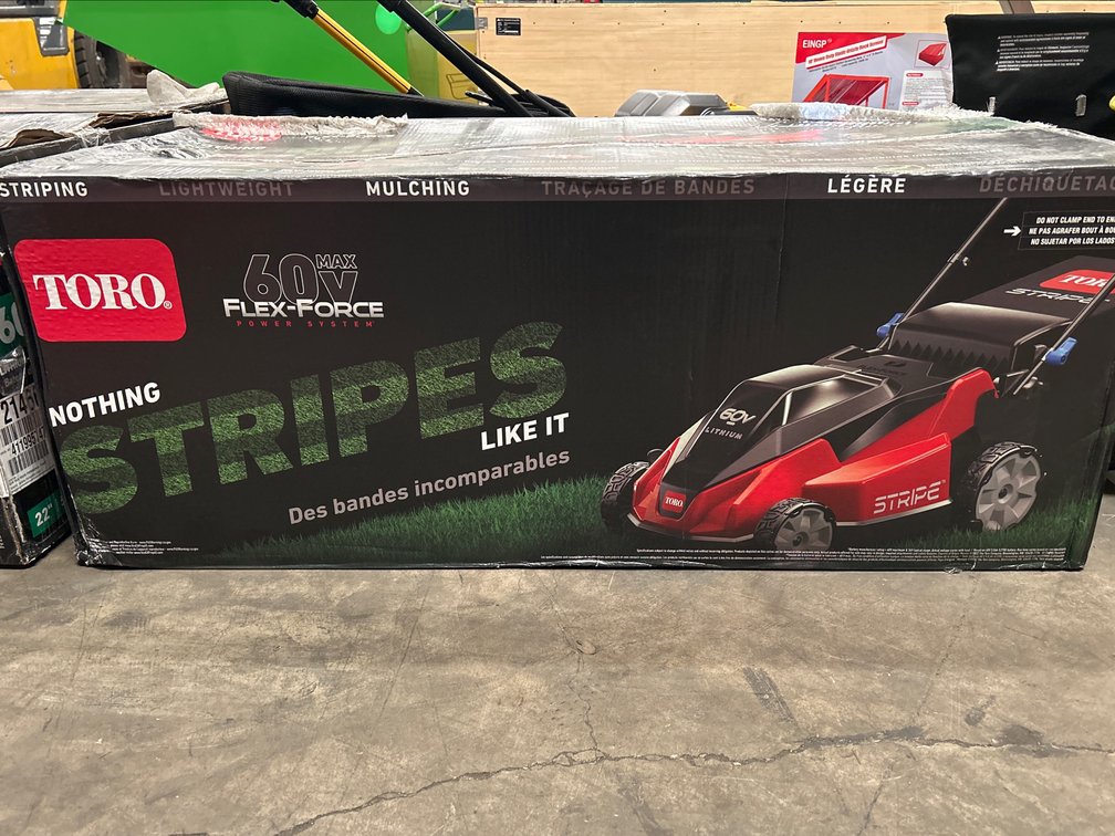 Toro 60V Stripes Lawn Mower, includes Battery and Charger, inv #m01084