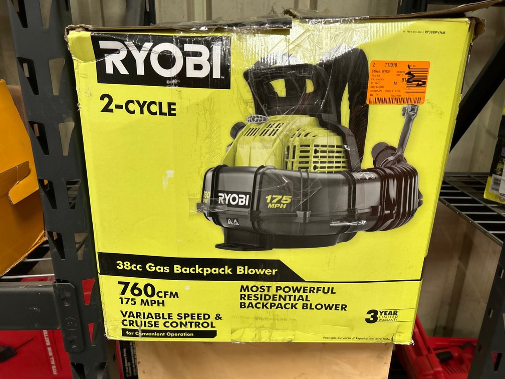 Ryobi 2 Cycle Gas Backpack Blower, inv #c45541