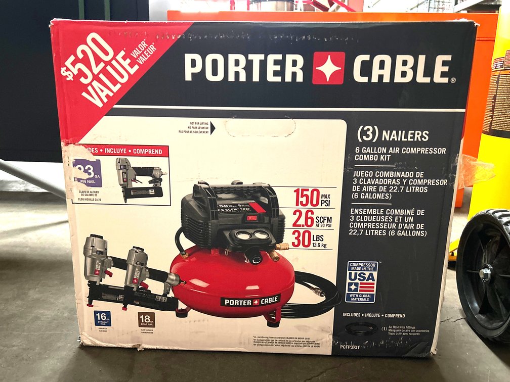 Porter Cable Compressor and Nailers Combo, inv #c421236