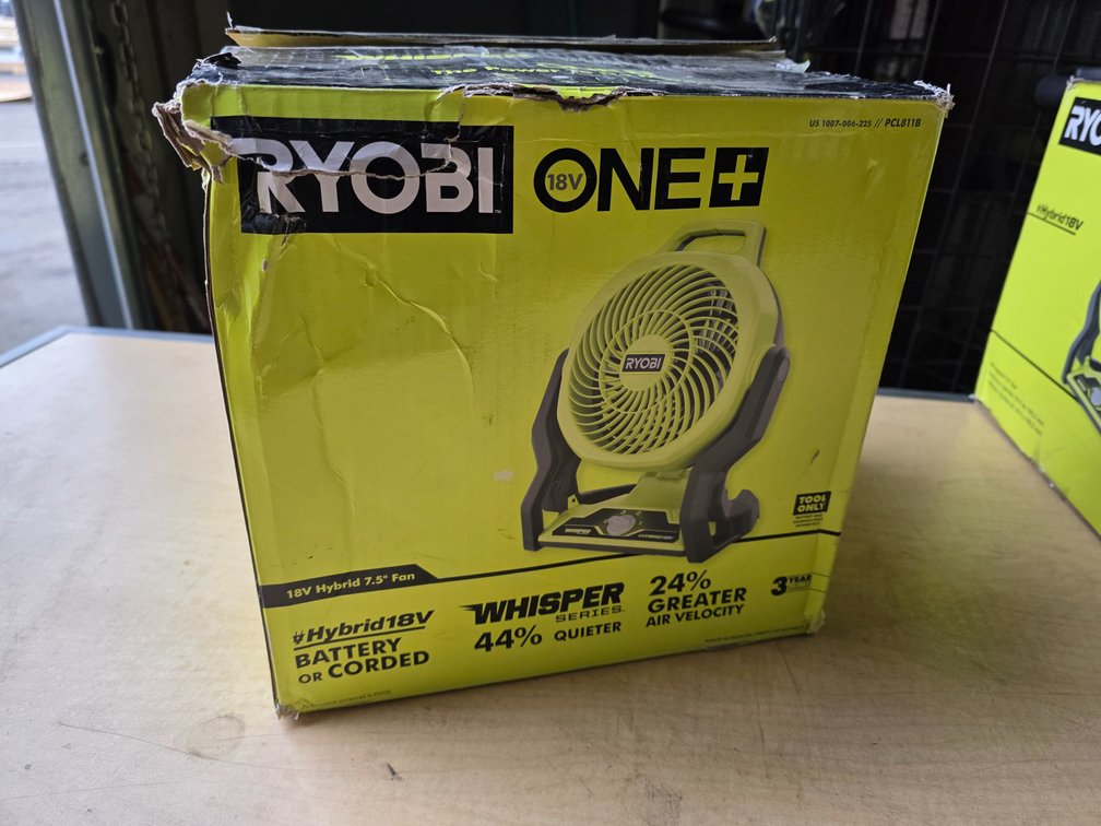 Ryobi 18v Hybrid 7.5in Fan TOOL ONLY