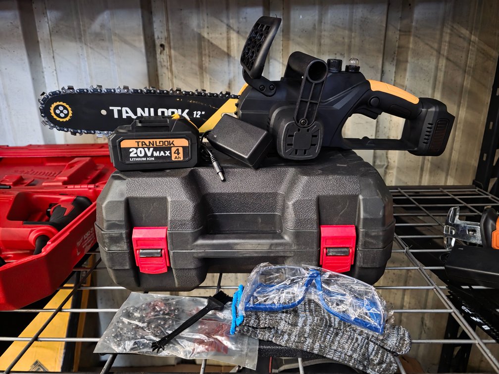 Unused 12" Electric Chainsaw w/ (1) Battery + Charger