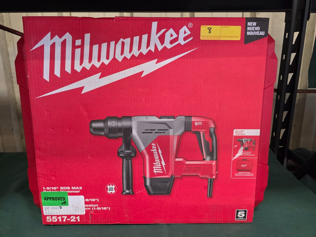 Milwaukee 1-9/16" SDS Max Rotary Hammer, inv: 19c0061d