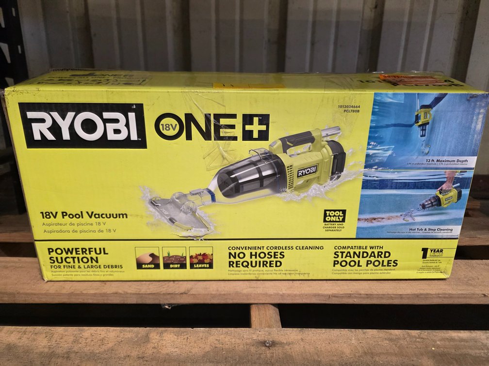 Ryobi 18v One+ Pool Vacuum, inv: 26c0050d159