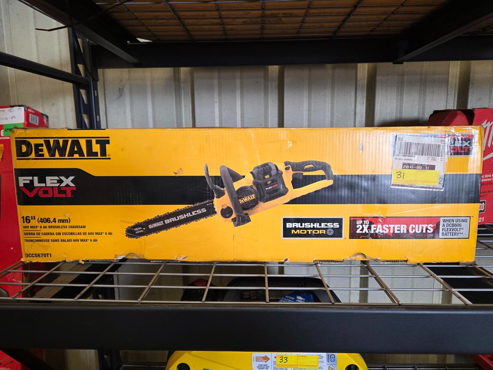 Dewalt 60v FlexVolt Max 16" Brushless Chainsaw, Inv: 4c0247c299
