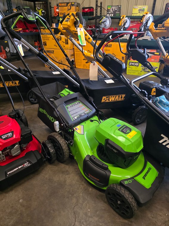 Greenworks 48v PowerAll 20" Lawn Mower w/ (2) 4ah Battery + Charger