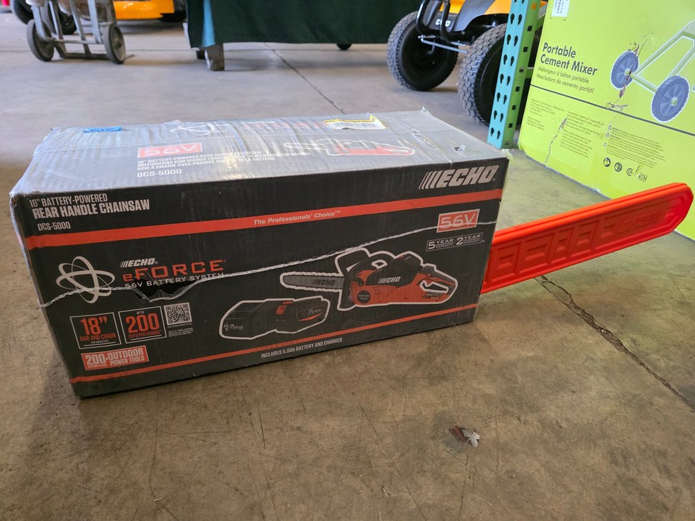 Echo 56v eForce 18" Battery-Powered Chainsaw w/ (1) 5ah Battery + Charger