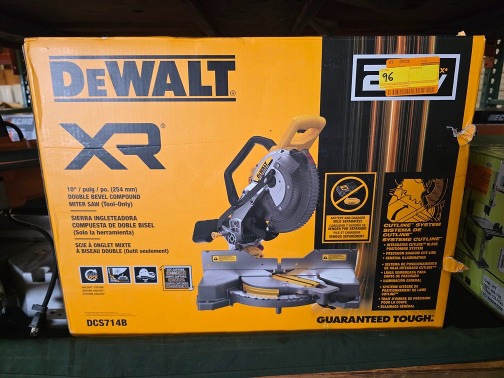 Dewalt 20v Max XR 10" Battery-Powered Double Bevel Compound Miter Saw