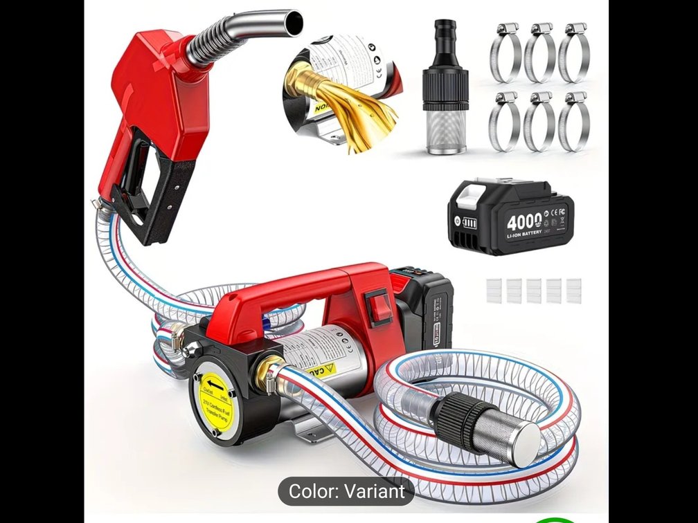 Taskstar 21v Cordless Diesel Transfer Pump w/ (1) 4ah Battery + Charger
