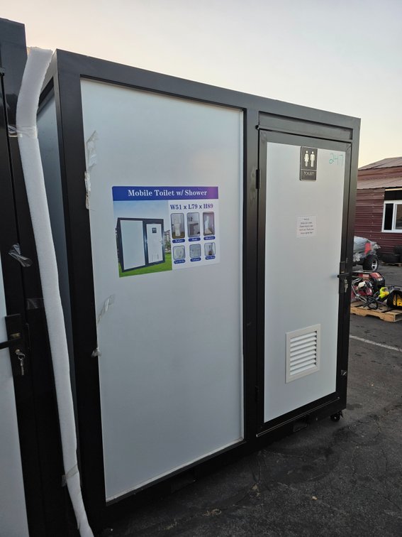 (UNUSED) Mobile Toilet w/ Shower, W51xL79xH89