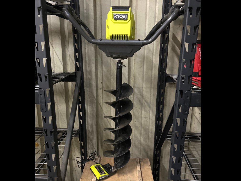 Ryobi 40V HP 8in Auger, includes Battery and Charger