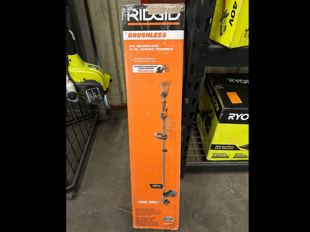 Ridgid 18V Brushless String Trimmer, Tool Only 
