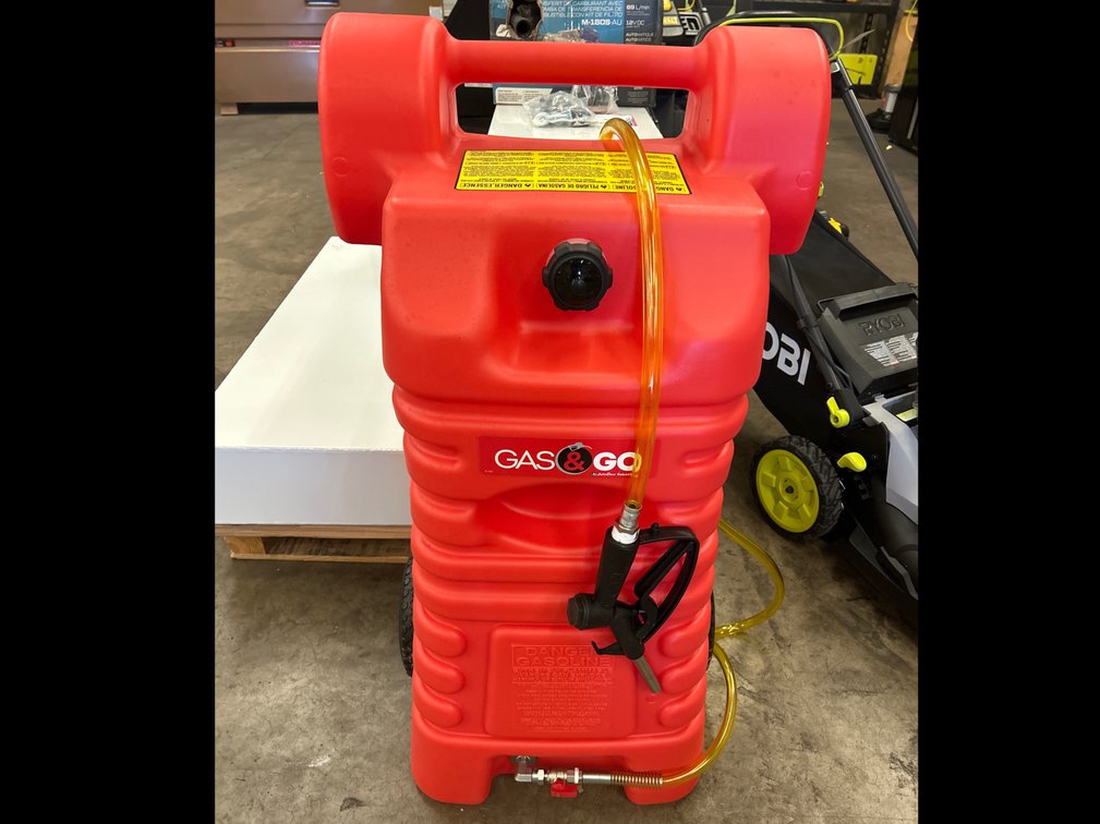 JohnDow Gas and Go Poly Portable Fuel Caddy, 25 Gallon