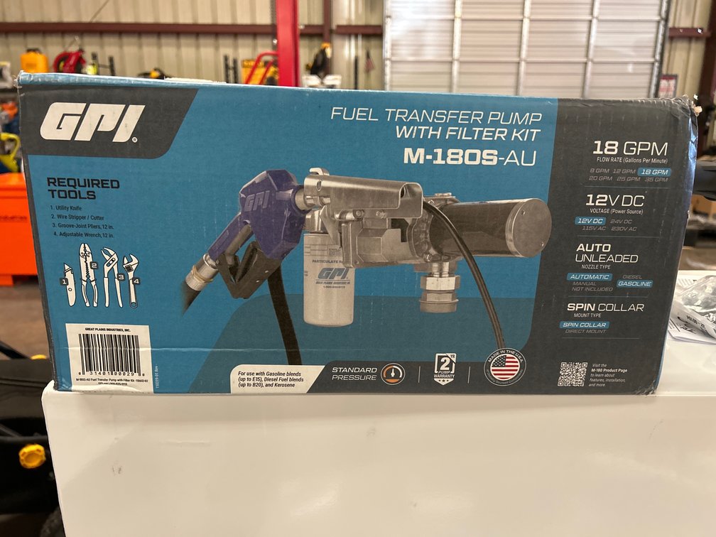 GPI 12V DC Fuel Transfer Pump, 18gpm