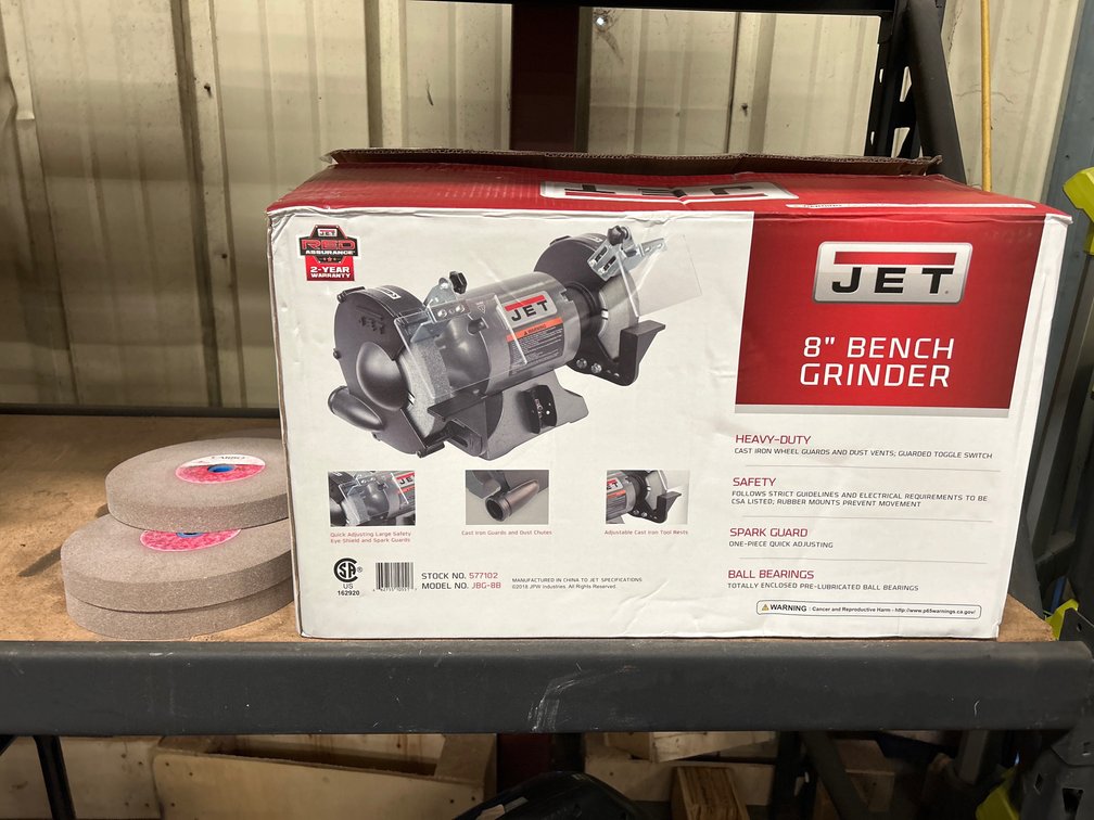 Unused Jet 8in Bench Grinder