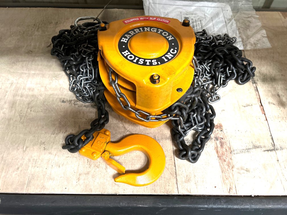 Unused Harrington 2Ton Hand Chain Hoist