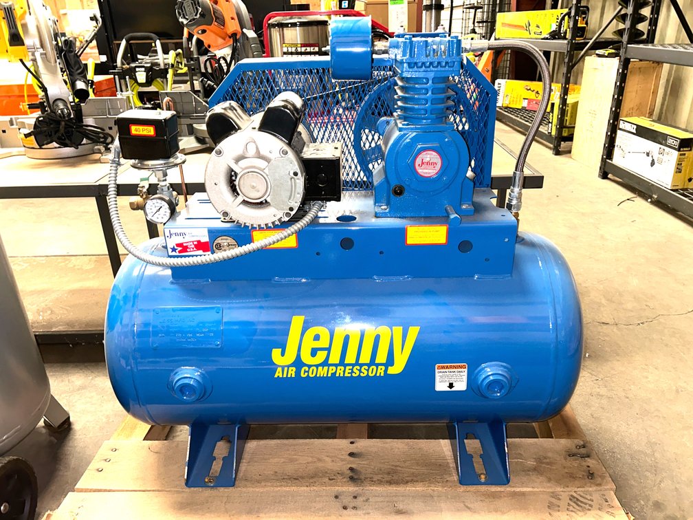 Jenny Fire Sprinkler Air Compressor, 30 Gallon, 40psi