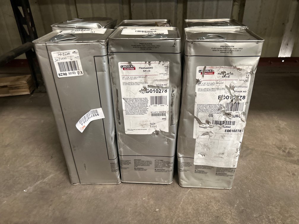 Lincoln Electric Fleetweld E6010 1/8in x 14in Welding Stick, 50lb per pack, 6packs