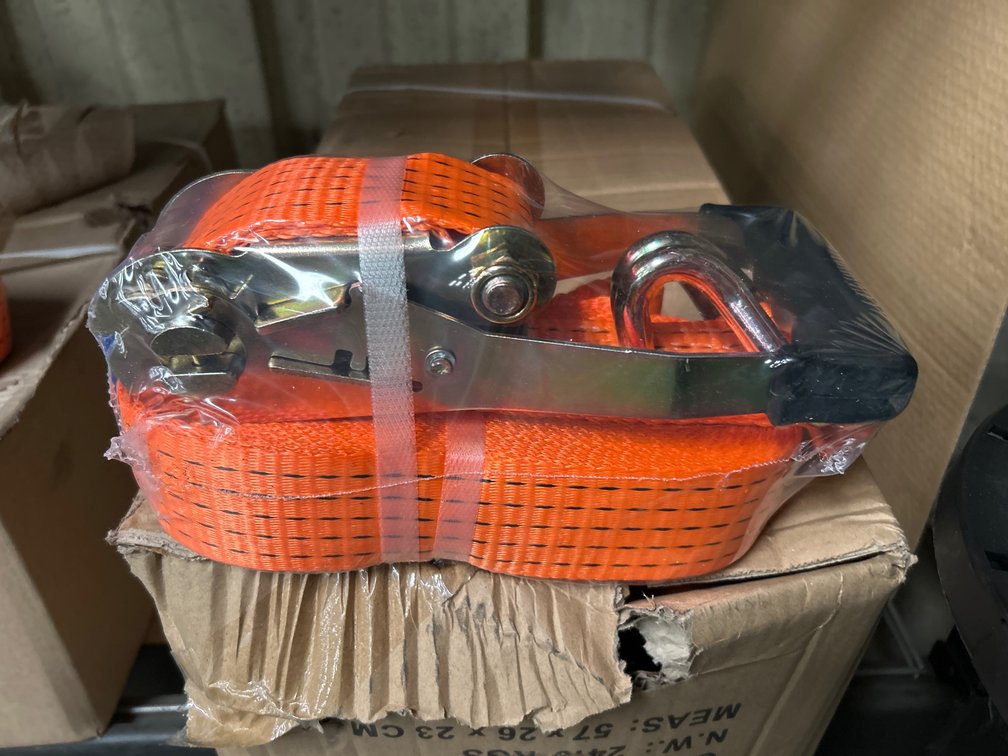 Unused 5t Ratchet Straps, 27ft x 2in, 10pcs