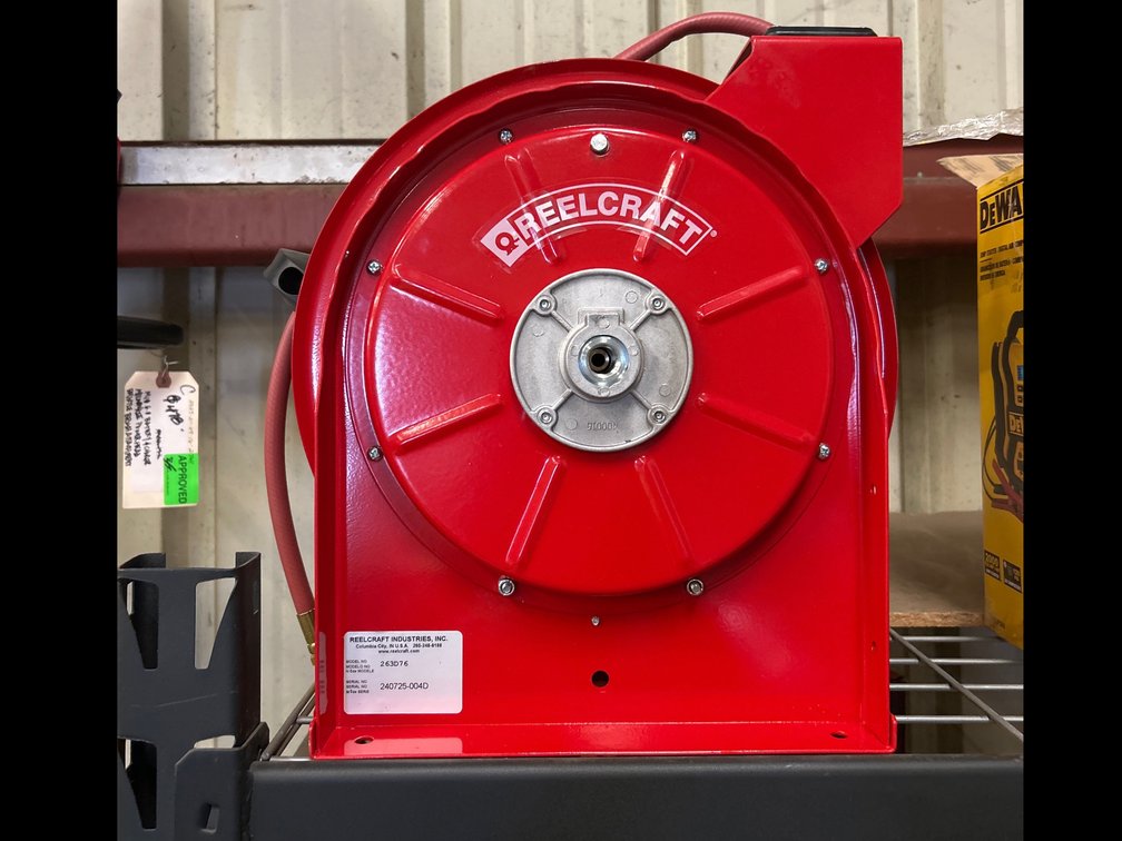 ReelCraft Spring Return Hose Reel, 1/4in x 50ft