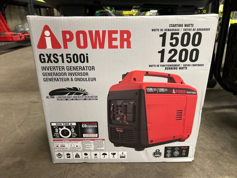 iPower 1500 Watt Gas Inverter Generator, inv #m06001