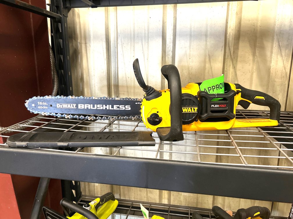 DeWalt 60V Brushless Chainsaw, 16in Bar, Tool Only, inv #c45523