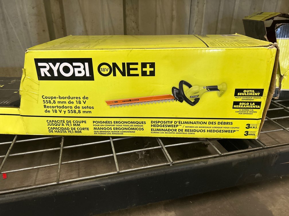 Ryobi 18V One+ 22in Hedge Trimmer, Tool Only, inv #m04284
