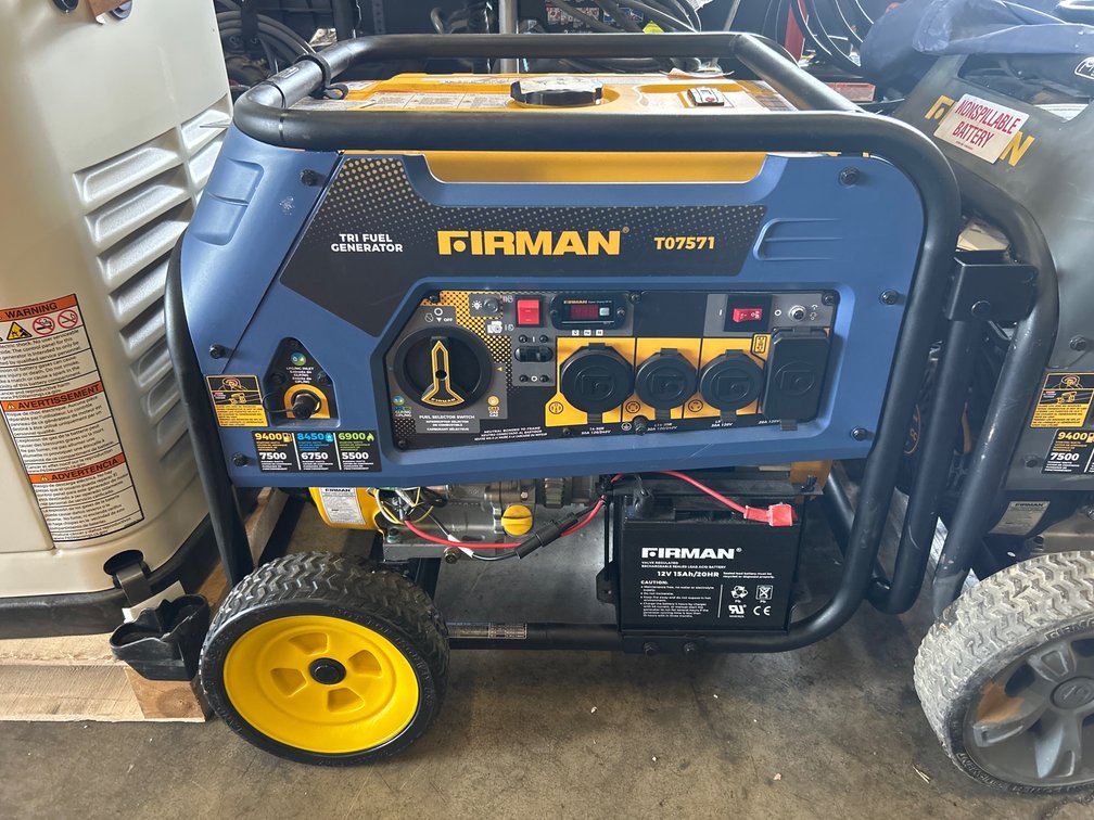 Firman 9400 Watt Tri Fuel Generator