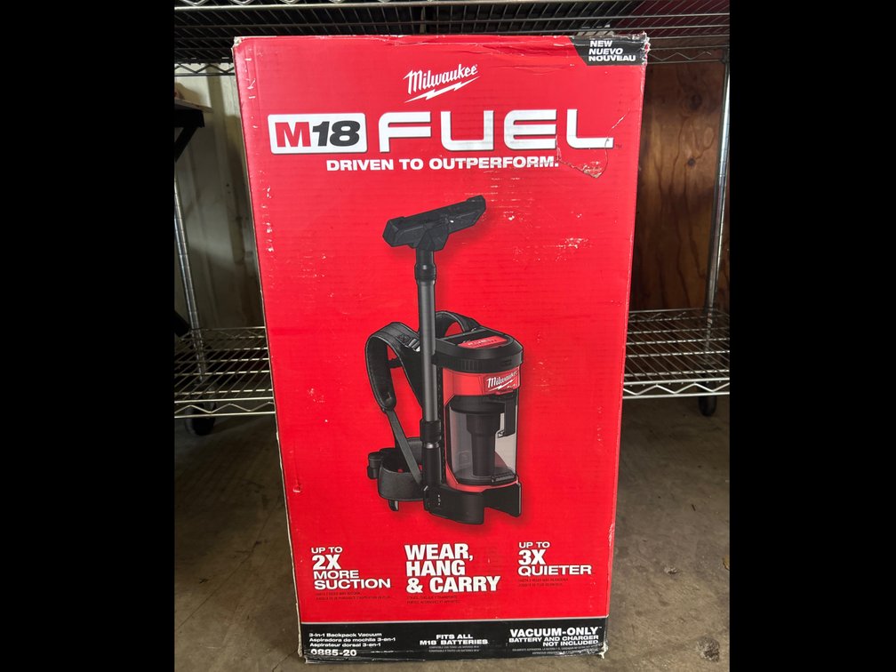 Milwaukee M18 Fuel 3 in 1 Backpack Vacuum, Tool Only, inv #c42762