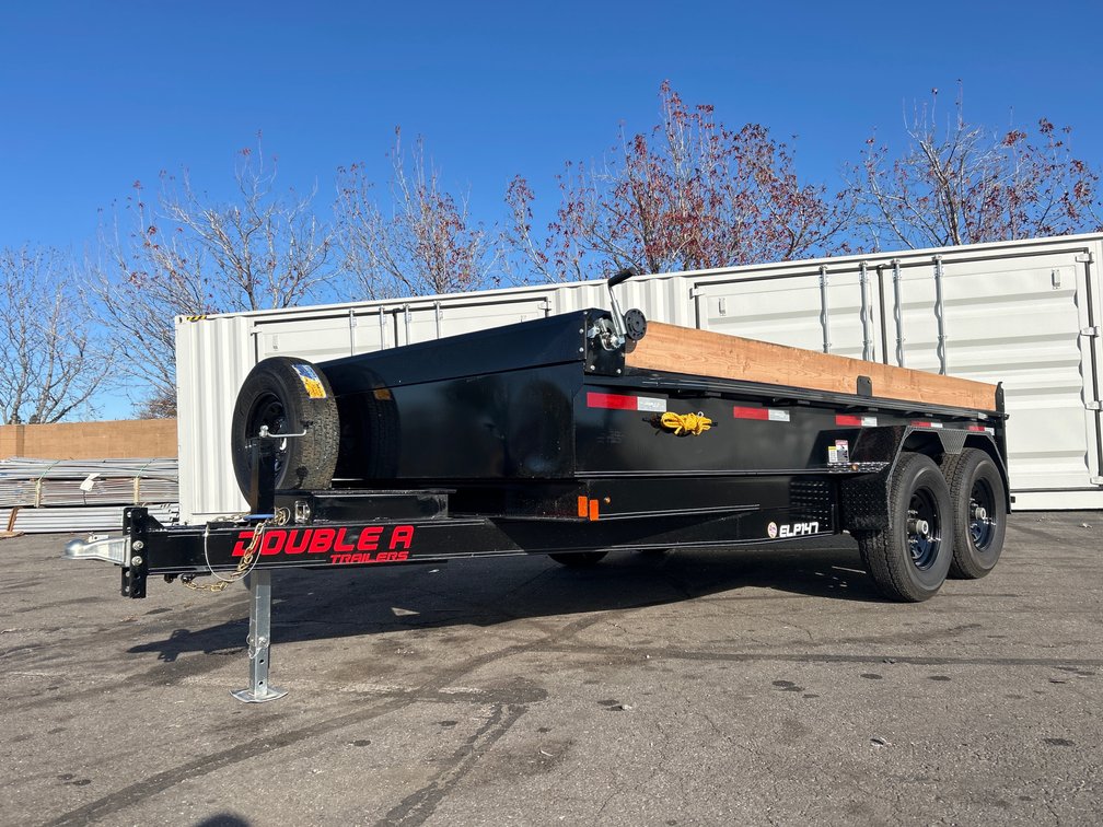 2025 Double A Trailers 14ft 14K T/A Dump Trailer