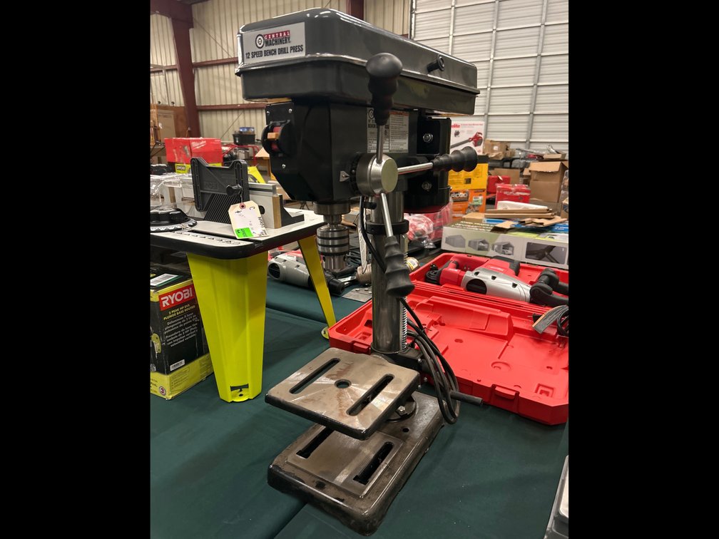 Central Machinery 12 Speed Bench Top Drill Press